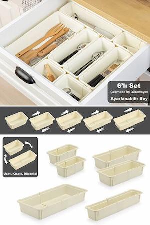 Meleni Home 6 Parça Modüler Çekmece İçi Organizer