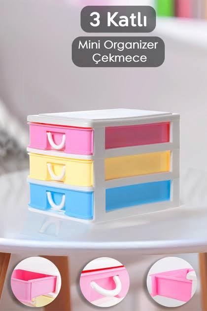 Meleni Home Çekmeceli Masaüstü Organizer Beyaz